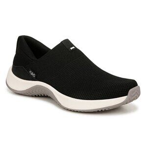 Ryka Womens Encore Knit Round Toe Slip On Comfortable Sneakers Black Size 8 NIB